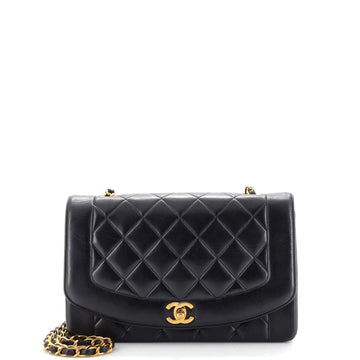 Chanel Vintage Diana Flap Bag Quilted Lambskin Medium