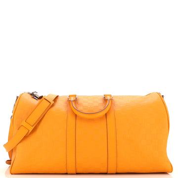 Louis Vuitton Keepall Bandouliere Bag Damier Infini Leather 45