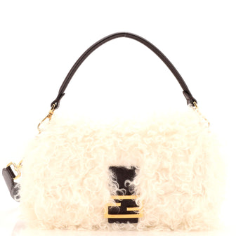 Fendi Baguette NM Bag Shearling Medium