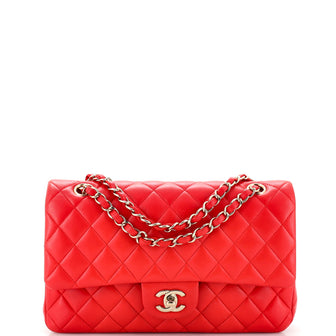 Chanel Classic Double Flap Bag Quilted Lambskin Medium