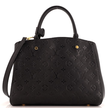 Louis Vuitton Montaigne Handbag Monogram Empreinte Leather MM