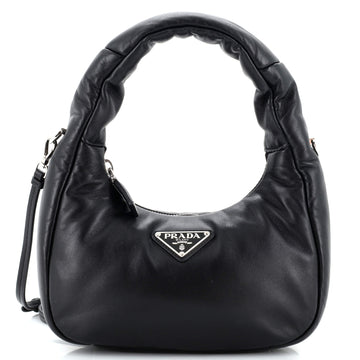 Prada Padded Hobo Leather Mini