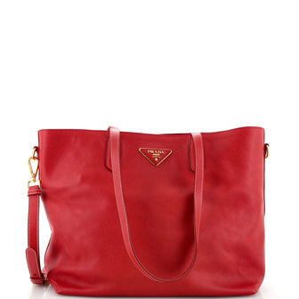 Prada Convertible Shopper Tote Saffiano Leather Medium