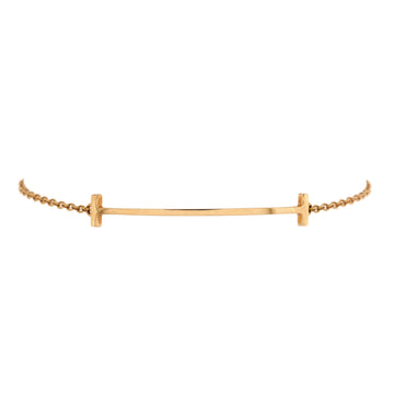 Tiffany & Co. T Smile Chain Bracelet 18K Rose Gold Medium