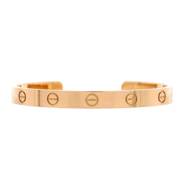 Cartier Love Cuff Bracelet 18K Rose Gold