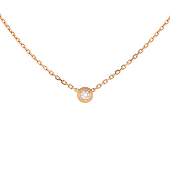 Cartier Cartier D'Amour Pendant Necklace 18K Rose Gold with Diamond XS