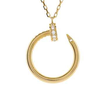 Cartier Juste un Clou Pendant Necklace 18K Yellow Gold with Diamonds