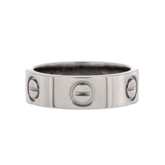 Cartier Love Band Ring 18K White Gold