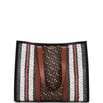 Burberry Open Tote Monogram E-Canvas Small