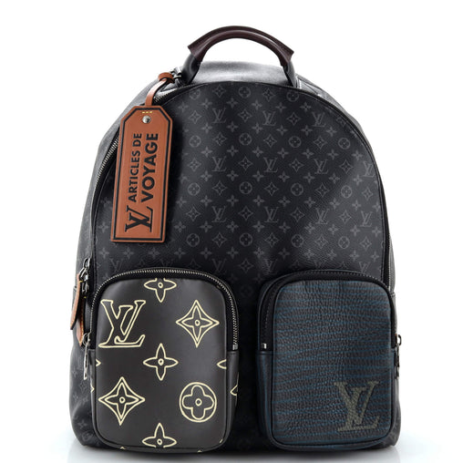 Louis Vuitton Multipocket Backpack Patchwork Monogram Eclipse Canvas and Printed Leather 269667