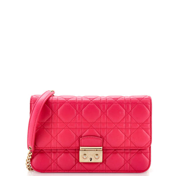Christian Dior Miss Dior Promenade Pouch Cannage Quilt Lambskin Large