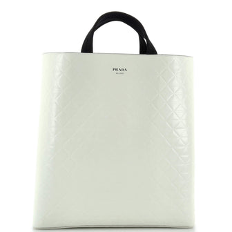 Prada Tote with Water Bottle Quilted Brushed Leather