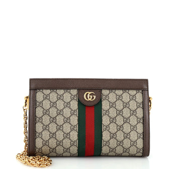 Gucci Ophidia Chain Shoulder Bag GG Coated Canvas Small