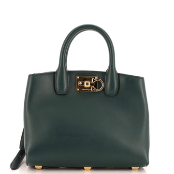 Salvatore Ferragamo Studio Box Satchel Leather Small