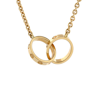 Cartier Love Interlocking Necklace 18K Yellow Gold