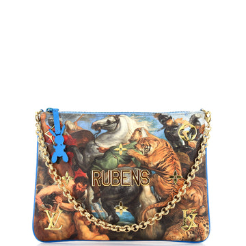 Louis Vuitton Pochette Clutch Limited Edition Jeff Koons Rubens Print Canvas