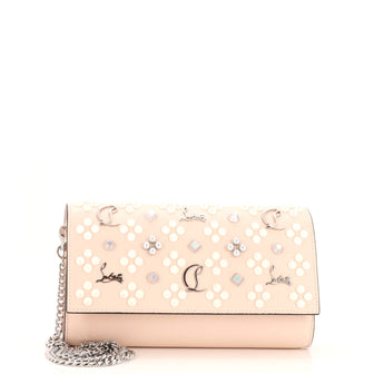 Christian Louboutin Paloma Clutch Embellished Leather Small