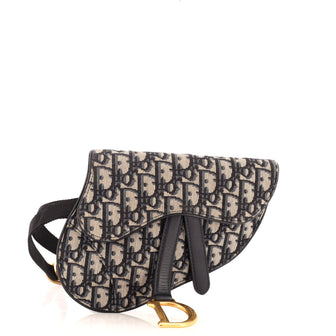 Christian Dior Saddle Belt Bag Oblique Canvas