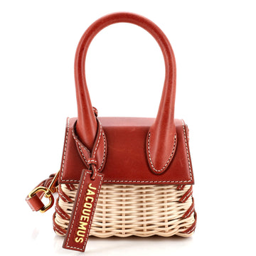 Jacquemus Le Chiquito Osier Bag Raffia and Leather Mini