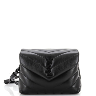 Saint Laurent Loulou Shoulder Bag Matelasse Chevron Leather Toy