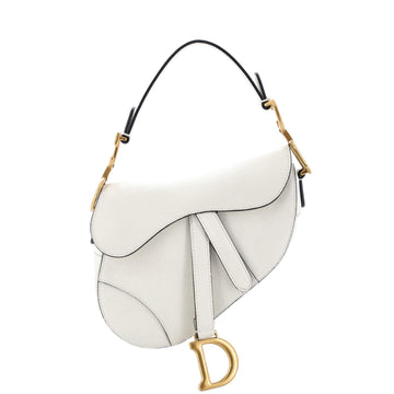 Christian Dior Saddle Handbag Leather Mini