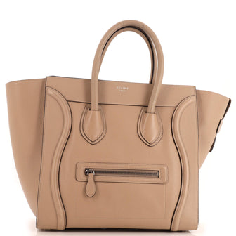 Celine Luggage Bag Grainy Leather Mini