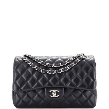 Chanel Classic Double Flap Bag Quilted Caviar Jumbo