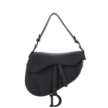 Christian Dior Ultra Matte Saddle Handbag Leather Medium