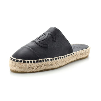 Chanel Women's CC Mule Espadrilles Leather