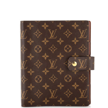 Louis Vuitton Ring Agenda Cover Monogram Canvas GM