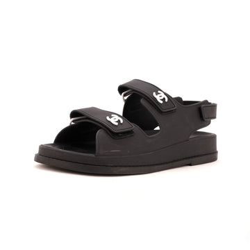 Chanel Women's Velcro Dad Sandals Rubber