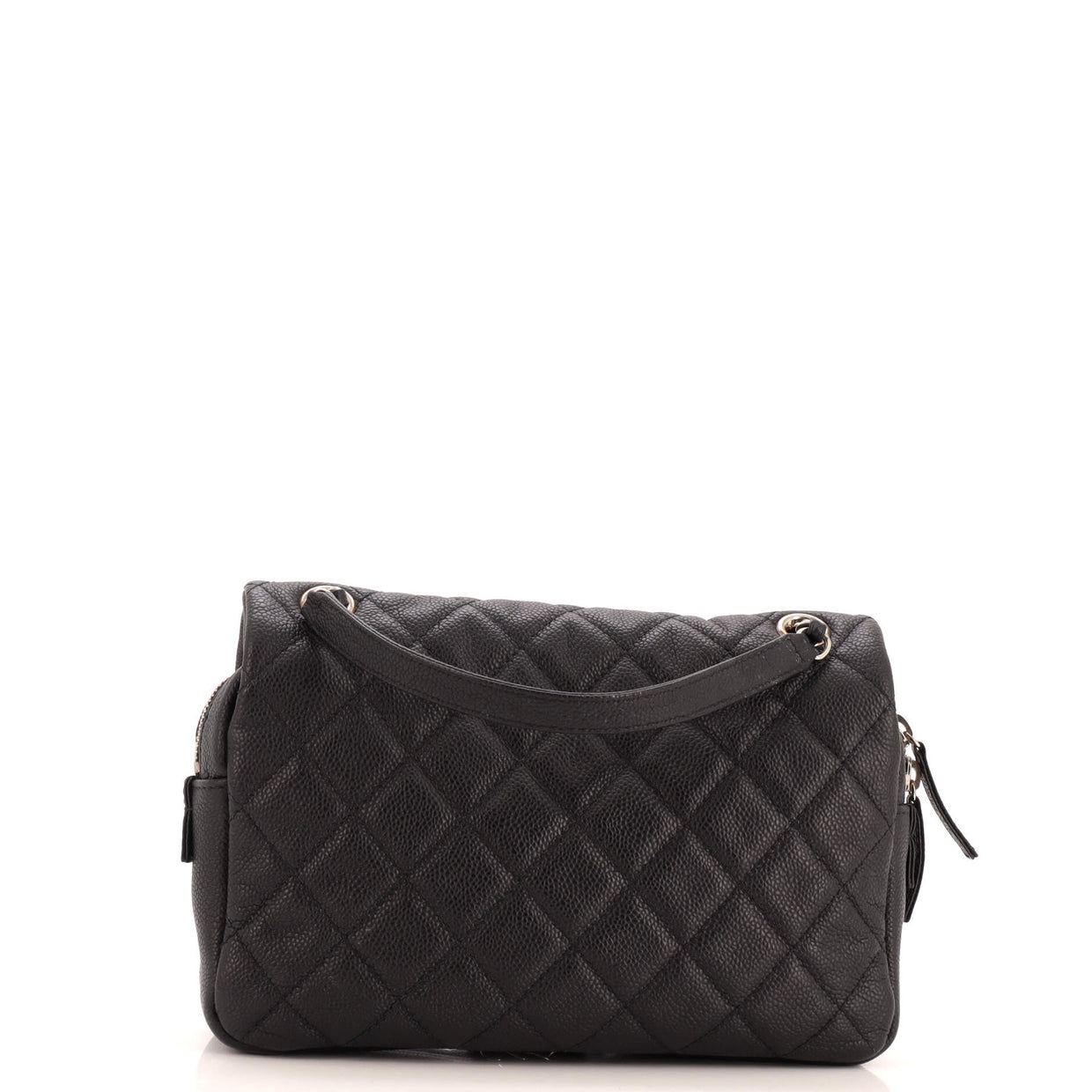 Chanel Easy Flap Bag Quilted Caviar Large Black 2699671