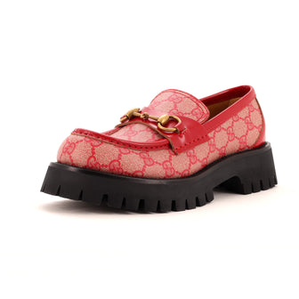 Gucci Women's Harald Horsebit Loafers GG Canvas