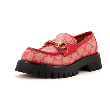 Gucci Women's Harald Horsebit Loafers GG Canvas