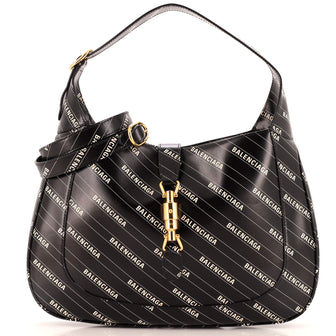 Gucci x Balenciaga The Hacker Project Jackie 1961 Hobo Printed Leather Medium