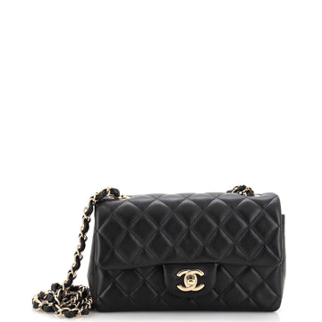 Chanel Classic Single Flap Bag Quilted Lambskin Mini