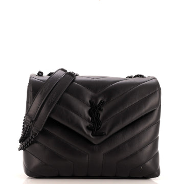 Saint Laurent Loulou Shoulder Bag Matelasse Chevron Leather Small