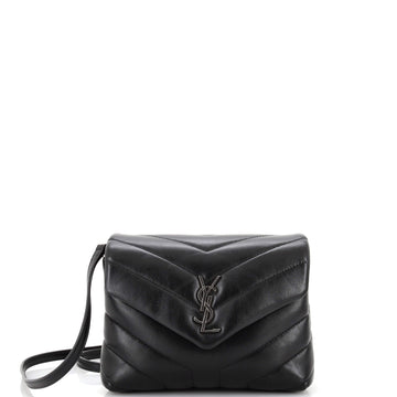 Saint Laurent Loulou Shoulder Bag Matelasse Chevron Leather Toy