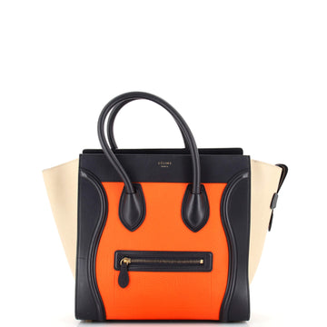 Celine Luggage Bag Grainy Leather Mini