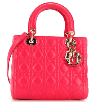Christian Dior Lady Dior Bag Cannage Quilt Lambskin Medium