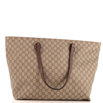 Gucci Ophidia Zip Tote GG Coated Canvas Medium