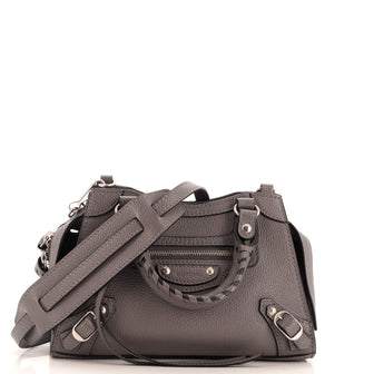 Balenciaga Neo Classic City Bag Crocodile Embossed Leather Mini