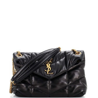 Saint Laurent Loulou Puffer Shoulder Bag Quilted Leather Small