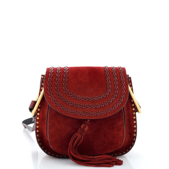 Chloe Hudson Handbag Whipstitch Suede Small