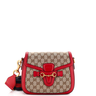 Gucci Lady Web Shoulder Bag GG Canvas Medium