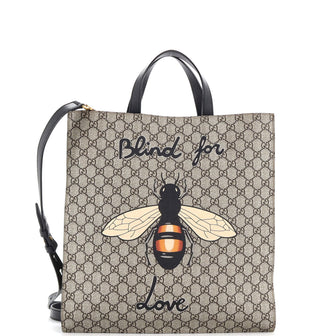 Gucci Convertible Soft Open Tote Printed GG Coated Canvas Tall