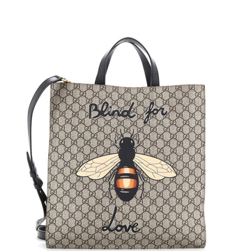 Gucci Convertible Soft Open Tote Printed GG Coated Canvas Tall