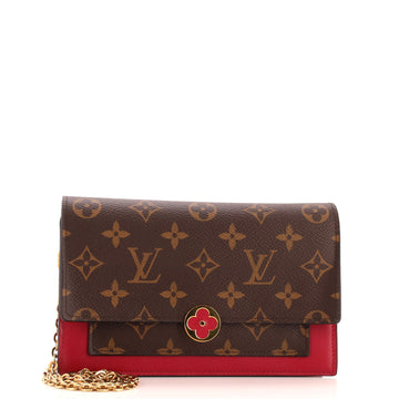 Louis Vuitton Flore Chain Wallet Monogram Canvas