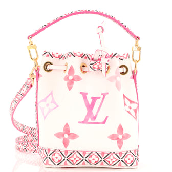 Louis Vuitton Noe NM Handbag By The Pool Monogram Watercolor Giant Nano