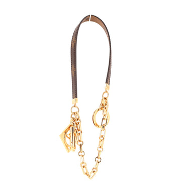 Louis Vuitton Dauphine Chain Bag Charm Reverse Monogram Canvas